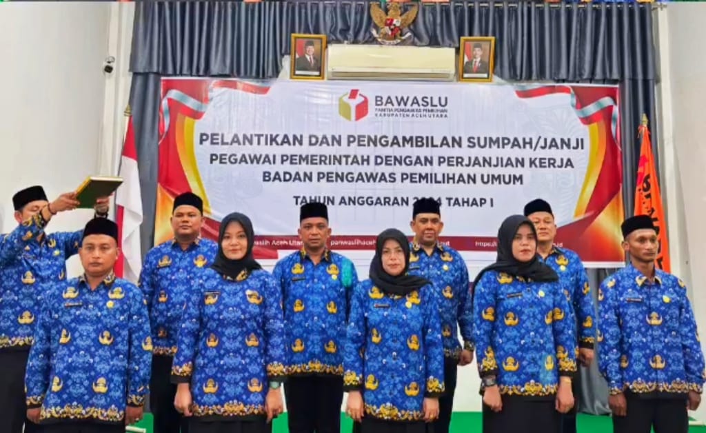 Pelantikan PPPK_Bawaslu Aceh Utara_Tahun 2025
