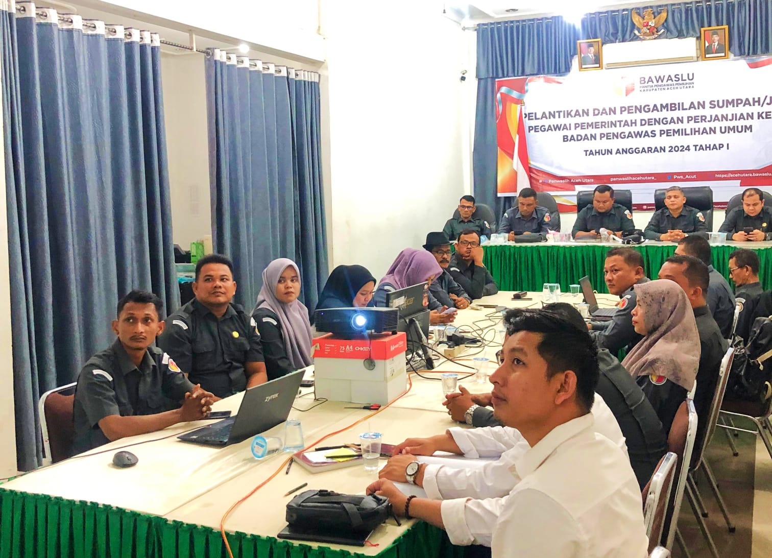 Pimpinan & Jajaran Bawaslu Aceh Utara