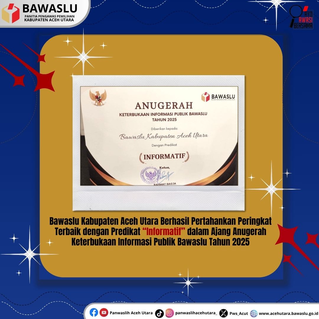 Anugrah Keterbukaan Informasi Publik Tahun 2025