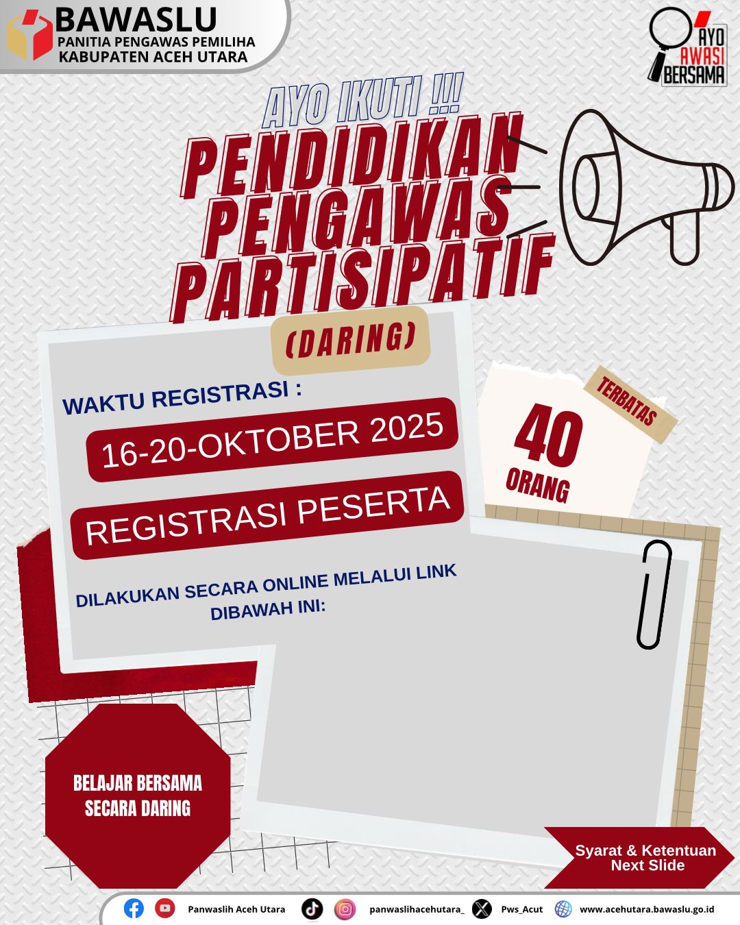 Pendaftaran Peserta P2P Daring