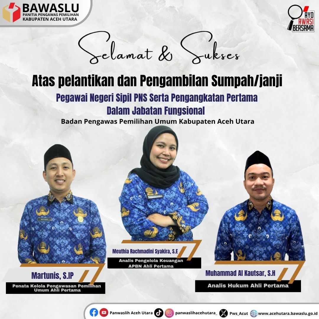 Pelantikan dan Pengambilan Sumpah PNS serta Pengangkatan Jabatan Fungsional Tahun 2026