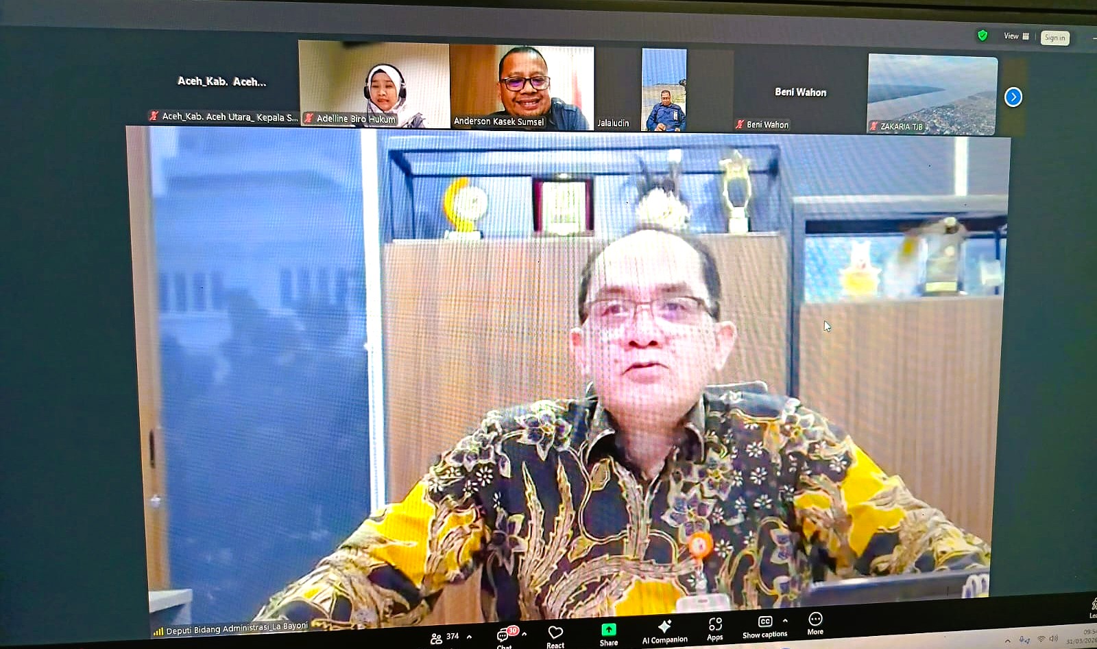 Deputi Bidang Administrasi Bawaslu RI_La Bayoni