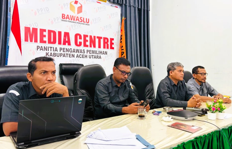 Bawaslu Aceh Utara Ikuti Rapat Pendampingan Sosialisasi IKU