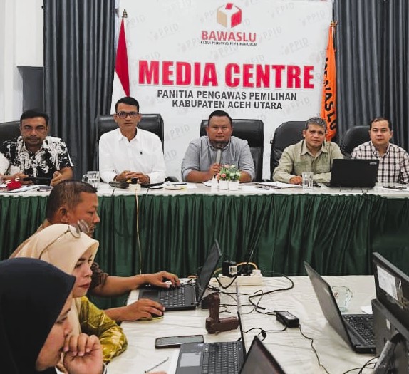 Bawaslu Kabupaten Aceh Utara Gelar Rapat Pengisian Draf IKU 2026