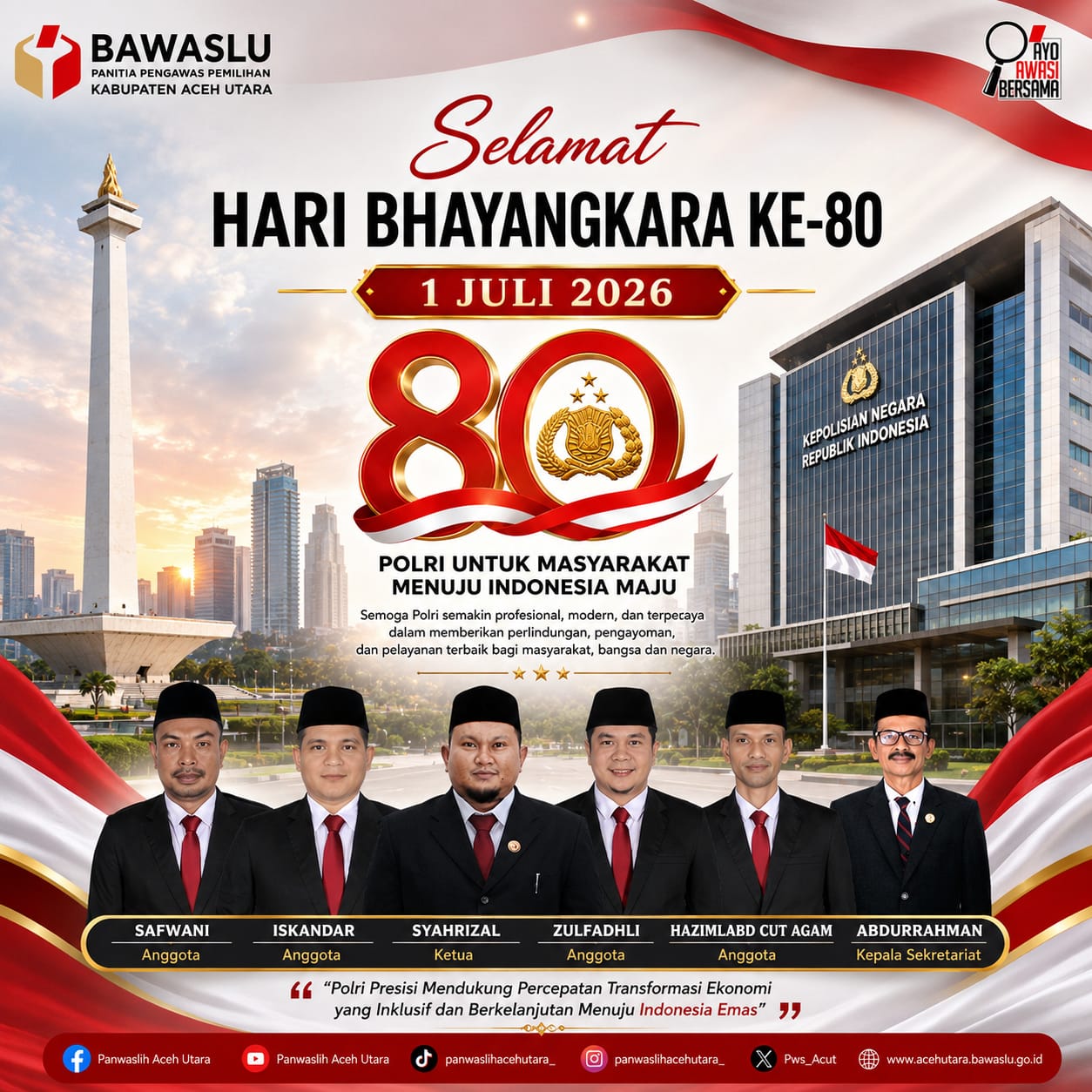 Selamat Hari Bhayangkara Ke-80 Tahun 2026