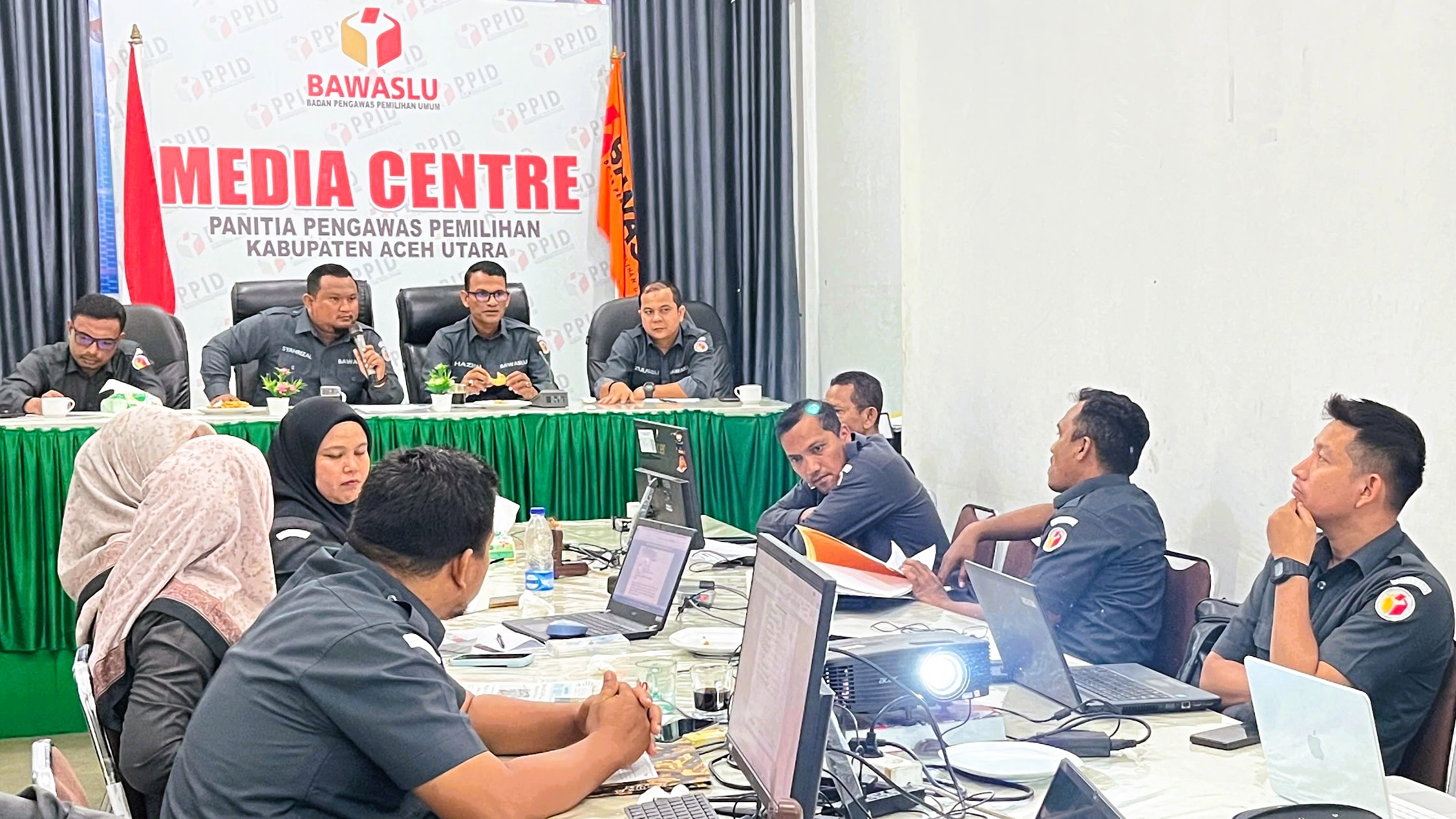 Bawaslu Aceh Utara Evaluasi Pelaksanaan Penguatan Kelembagaan Pengawas Pemilu