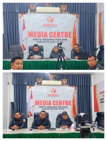 Ketua, Anggota, dan Jajaran Sekretariat Bawaslu Aceh Utara