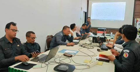 Jajaran Staf Bawaslu Aceh Utara