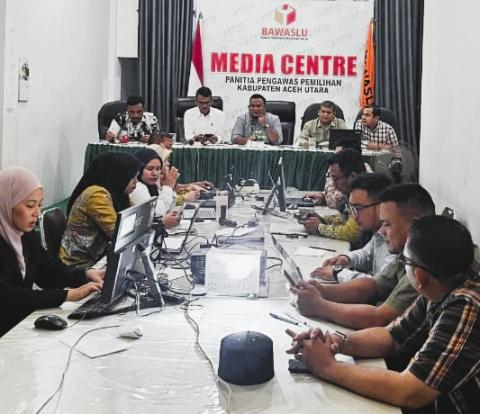 Bawaslu Kabupaten Aceh Utara Gelar Rapat Pengisian Draf IKU 2026