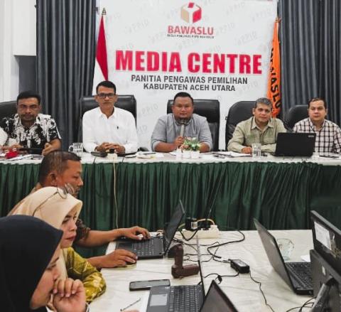 Bawaslu Kabupaten Aceh Utara Gelar Rapat Pengisian Draf IKU 2026