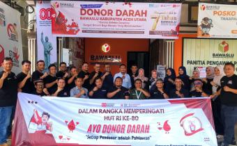 Jajaran Bawaslu_PMI_BSI_Kabupaten Aceh Utara