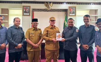 Pimpinan Bawaslu_Bupati_Sekda_Kabupaten Aceh Utara