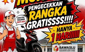 Kerjasama Honda Gemilang Motor & Bawaslu Kabupaten Aceh Utara 2026
