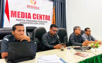 Bawaslu Aceh Utara Ikuti Rapat Pendampingan Sosialisasi IKU