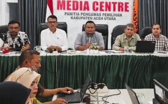 Bawaslu Kabupaten Aceh Utara Gelar Rapat Pengisian Draf IKU 2026