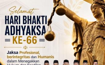 Bawaslu Kabupaten Aceh Utara Ucapkan Selamat Memperingati Hari Bhakti Adhyaksa ke-66